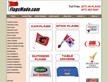 Tablet Screenshot of flagsmade.com